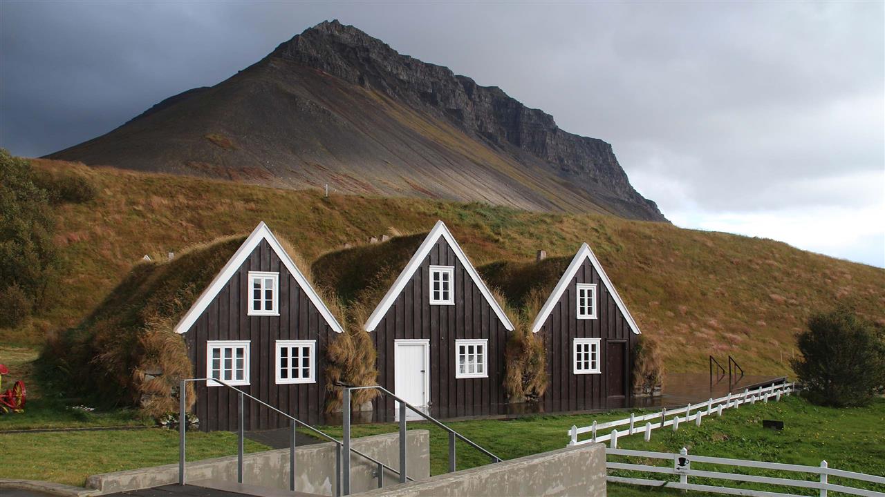 Torfhausmuseum in den Westfjorde Islands